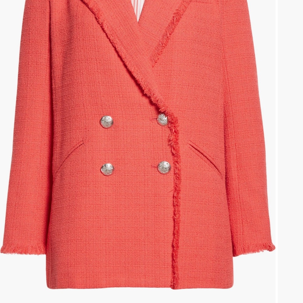 Veronica Beard Nayeli Dickey Jacket Blazer in Watermelon Sz 10 NEW